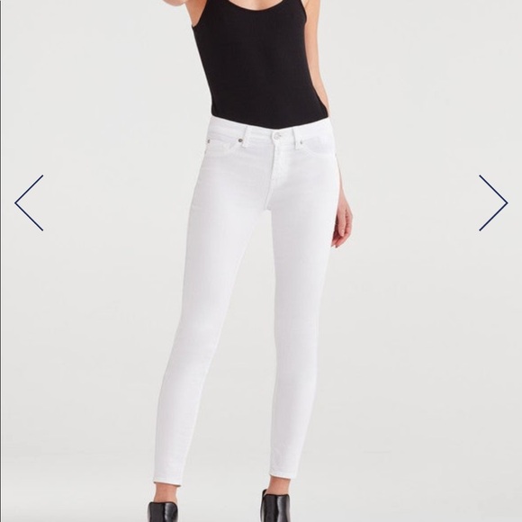 7 For All Mankind Denim - NWT 7 for All Mankind Ankle Skinny - White, Sz 30